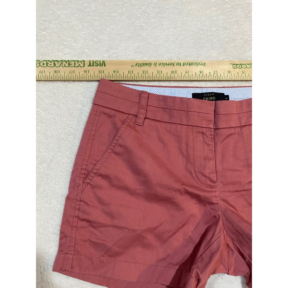 J.Crew Chino Shorts Womens 2 Dusty Rose Pink 100% Cotton Style 82043 FA 15 - Picture 5 of 9